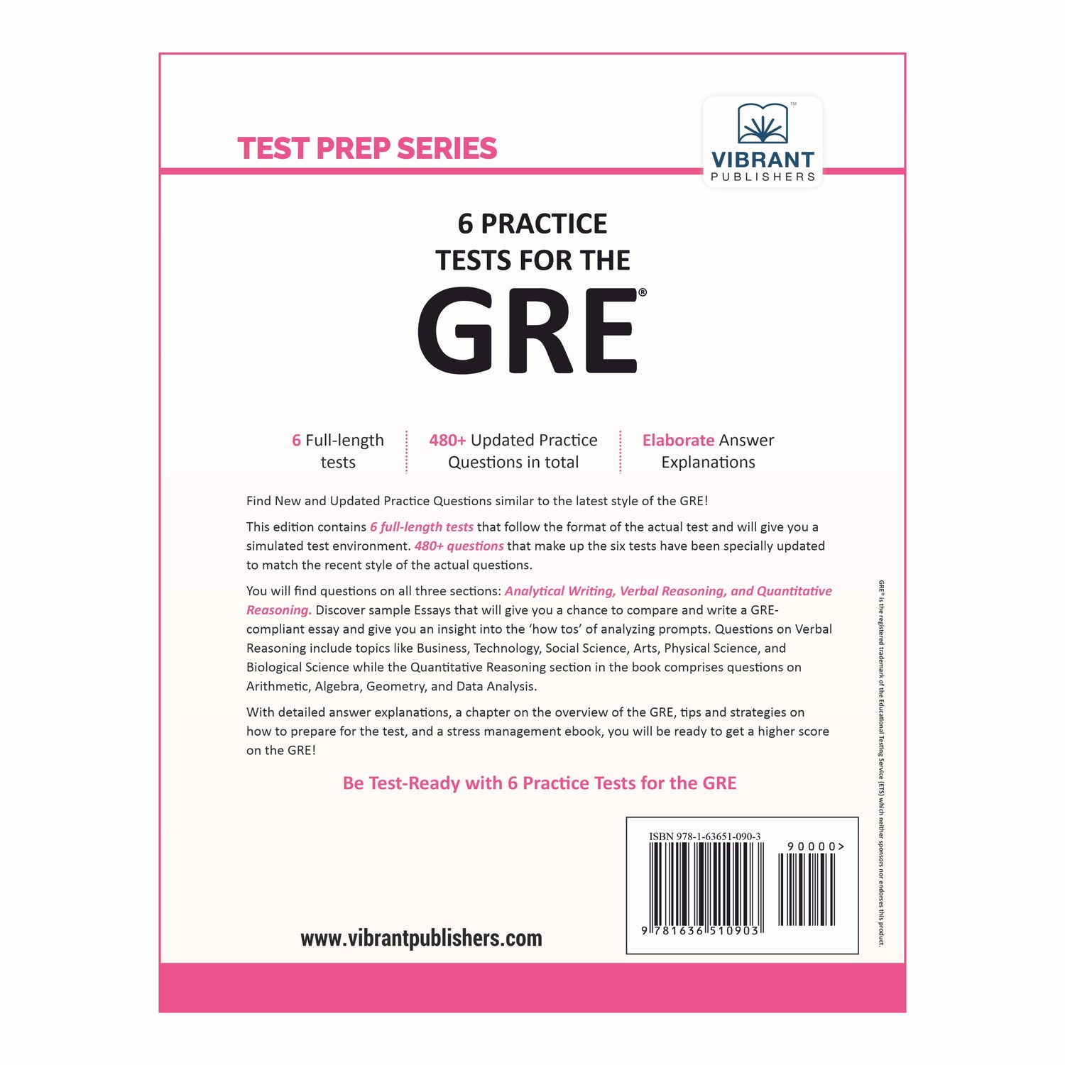 6 Practice Tests for the GRE