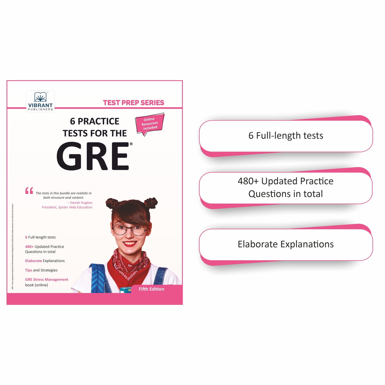 GRE COMPLETE COURSE - 6 Practice Tests + Analytical Writing : Book 2 + Master Wordlist : 1535 Words + Quantitative Reasoning Supreme + Verbal Reasoning Supreme - Test Prep Series